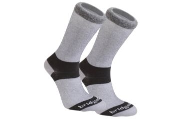 Image of Bridgedale Coolmax Liner 2pk Grey Md B610539-806 MD