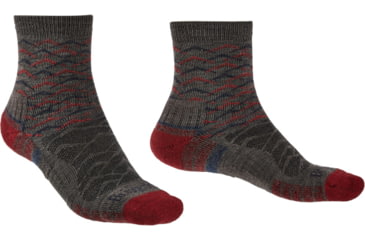 Image of Bridgedale Hike Lightweight Merino Endurance Socks - Mens, Brown/Dark Red, Medium, 710096-127-M