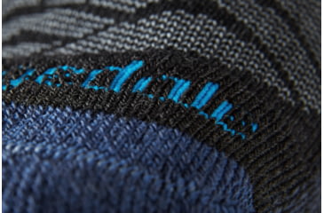 Image of Bridgedale Hike Lightweight Merino Endurance Socks - Mens, Dark Grey/Blue, Extra Large, 710096-126-XL