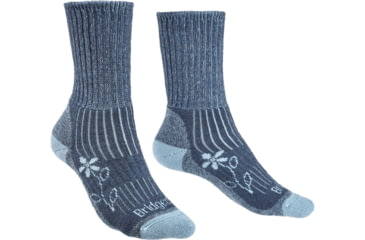 Image of Bridgedale Hike Midweight Merino Comfort Boot Socks - Womens, Blue, Small, 710627-436-S