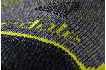 Image of Bridgedale Hike Midweight Merino Endurance Boot Pattern Socks - Mens, Grey/Lime, Extra Large, 710092-118-XL