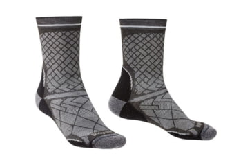 Image of Bridgedale Hike Ultralight Coolmax Performance Boot Socks - Mens, Black, Large, 710134-818-L