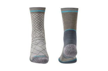 Image of Bridgedale Hike Ultralight Coolmax Performance Boot Socks - Mens, Grey/Dark Grey, Medium, 710134-013-M