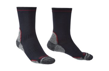 Image of Bridgedale Lightweight Coolmax Performance Boot Socks, Mens, Navy/Red, Extra Large, 710132-042-XL