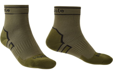Image of Bridgedale Midweight Ankle Plus Socks - Mens, Khaki/Olive, Medium, 710088-115-M
