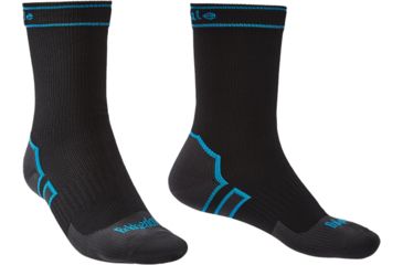 Image of Bridgedale Midweight Boot Socks - Mens, Black/Blue, Medium, 710087-845-M