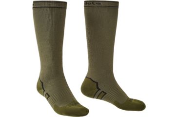 Image of Bridgedale Midweight Knee Socks - Mens, Khaki/Olive, Medium, 710086-115-M