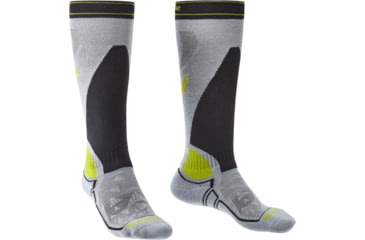Image of Bridgedale Ski Midweight Socks - Mens, Light Grey/Graphite, Medium, 710556-133-M