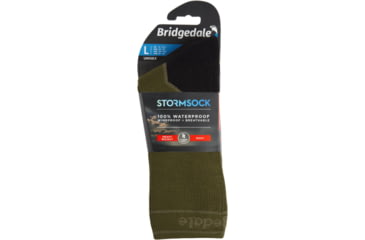 Image of Bridgedale StormSock Heavyweight Boot Socks - Mens, Olive/Black, Small, 710076-738-S