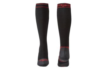 Image of Bridgedale StormSock Heavyweight Knee Socks - Mens, Black/Red, Large, 710075-845-L