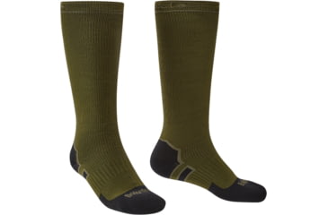 Image of Bridgedale StormSock Heavyweight Knee Socks - Mens, Olive/Black, Small, 710075-738-S