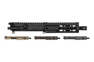 Image of Brigade Manufacturing AR Complete 7.5 inch 5.56 Upper Receiver Forged w/ Handle and A2 Flash Hider, Black, Flat Dark Earth, Midnight Bronze, Tungsten