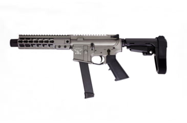 Image of Brigade Manufacturing AR Complete Upper Receiver Forged, 5.56, 10.5 inch Barrel, Midnight Bronze Charging Handle, 10 inch Rail, A2 Flash Hider, U5610560