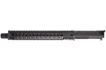 Image of Brigade Manufacturing AR Complete Upper Receiver Forged, 9mm, 16 inch Barrel, Black Mini Can, 15 inch Rail, No Charging Handle NO BCG, U091161V