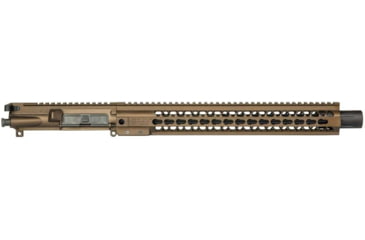 Image of Brigade Manufacturing AR Complete Upper Receiver Forged, 9mm, 16 inch Barrel, Midnight Bronze Mini Can, 15 inch Rail, No Charging Handle NO BCG, U091166V