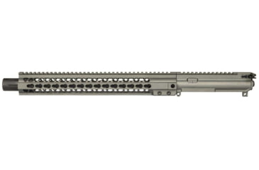 Image of Brigade Manufacturing AR Complete Upper Receiver Forged, 9mm, 16 inch Barrel, Tungsten Mini Can, 15 inch Rail, No Charging Handle NO BCG, U091163V
