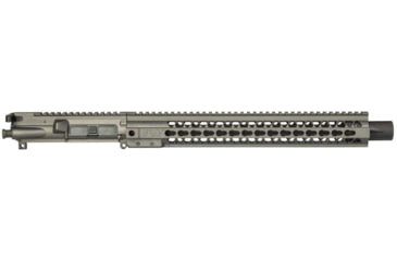 Image of Brigade Manufacturing AR Complete Upper Receiver Forged, 9mm, 16 inch Barrel, Tungsten Mini Can, 15 inch Rail, No Charging Handle NO BCG, U091163V