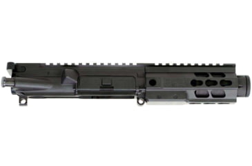 Image of Brigade Manufacturing AR Complete Upper Receiver Forged, 9mm, 5.5 inch Barrel, Black Mini Can, 5 inch Rail, No Charging Handle NO BCG, U091551V