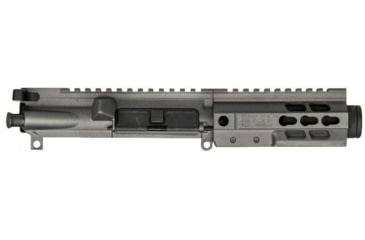 Image of Brigade Manufacturing AR Complete Upper Receiver Forged, 9mm, 5.5 inch Barrel, Tungsten Mini Can, 5 inch Rail, No Charging Handle NO BCG, U091553V