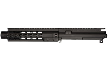 Image of Brigade Manufacturing AR Complete Upper Receiver Forged, 9mm, 9 inch Barrel, Black Mini Can, 8 inch Rail, No Charging Handle NO BCG, U091901V