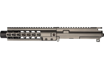 Image of Brigade Manufacturing AR Complete Upper Receiver Forged, 9mm, 9 inch Barrel, Tungsten Mini Can, 8 inch Rail, No Charging Handle NO BCG, U091903V