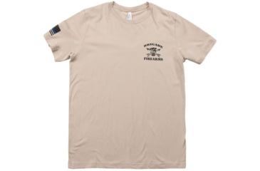 Image of Brigade Manufacturing Garment Logo T-Shirt, Beige, 2XL, GSS0A6C0