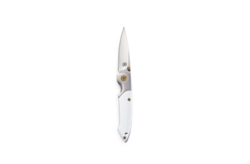 Image of Brighten Blades Album Not So Heavy Metal Knife w/Case, 2.5in, 8Cr13MoV Stainless Steel, Drop Point, Tan, BB-138