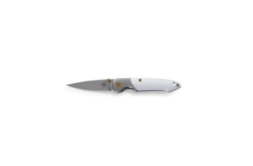 Image of Brighten Blades Album Not So Heavy Metal Knife w/Case, 2.5in, 8Cr13MoV Stainless Steel, Drop Point, Tan, BB-138