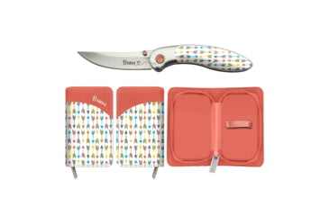 Image of Brighten Blades Brave Folding Knife w/ Case, 2.56in, 8Cr13MoV Stainless Steel, Clip Point, Multi, BB-107