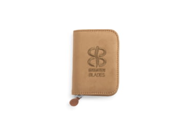 Image of Brighten Blades Day Not So Heavy Metal Knife w/Case, 2.5in, 8Cr13MoV Stainless Steel, Drop Point, Tan, BB-130