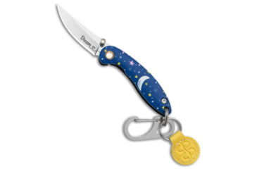 Image of Brighten Blades Brighten Blades DREAM Keychain Frame Lock Knife Blue Aluminum 1.7" Satin, Blue, Stainless Steel, adult, BHQ-138653
