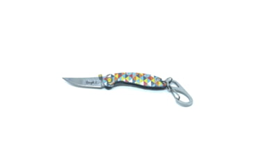 Image of Brighten Blades Laugh Keychain Folding Knife, 1.6in, 8Cr13MoV Stainless Steel, Clip Point, BB-113