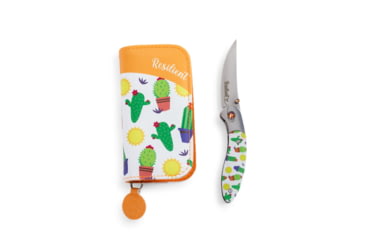 Image of Brighten Blades Resilient Folding Knife w/ Case, 2.56in, 8Cr13MoV Stainless Steel, Clip Point, Multi, BB-106