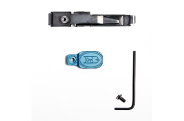Image of Briley EZ Bolt Release Lever for Benelli/Franchi w/ Anodized Paddle/Latch for M1, M2, M4, Super Sport, Black/Blue, TSPA-15BLUL
