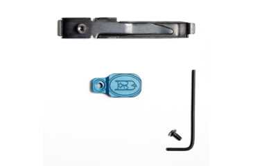 Image of Briley EZ Bolt Release Lever for Benelli/Franchi w/ Anodized Paddle/Latch for SBE I, SBE II, Black/Blue, TSPA-15BLUL3.5