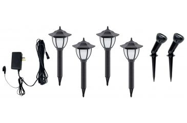 Image of Brinkmann Outdoors 4 Coach &amp; 2 Flood LED Low Voltage Lights Combo 828-0301-6