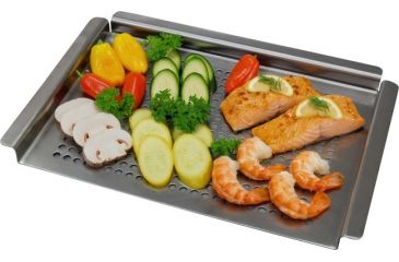 Image of Brinkmann Outdoors Stainless Steel Grill Topper, Silver 812-9003-S