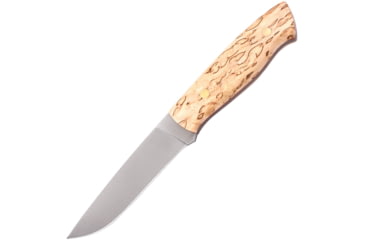 Image of Brisa Trapper 115 Birch Knife, 4.5 satin finish Elmax steel blade, Curly Birch handle, 072-2038-1563