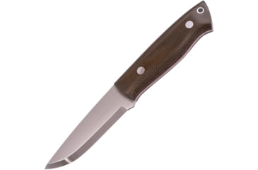 Image of Brisa Trapper 95 Fixed Blade Micarta Knife, 3.75 satin finish Elmax steel blade, Green micarta handle, 071-2091-1558