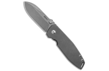 Image of BRNLY SQD-2 Folding Knife, 2.875in, CPM 20CV, Spear Point Blade, Titanium, Gray Handle, Gray/Gray, 7.00 inch, BHQ-138378