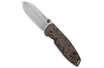 Image of BRNLY SQD-2 Folding Knife, 2.875in, CPM 20CV, Spear Point Blade, Carbon Fiber, Black/Red Handle, Black/Red/Gray, 7.00 inch, BHQ-178858