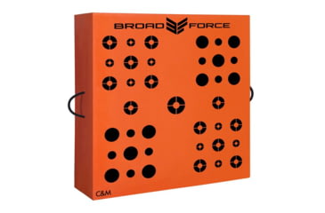 Image of Broad Force Targets Sportsman Archery Target, 38x38in, Orange/Black, 703838
