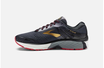 Image of Brooks Adrenaline GTS 18 Mens Road Running Shoes, Black/Gold/Red, 13 US, Medium, 1102711D068.130