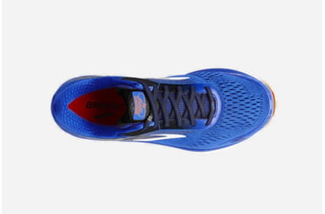 Image of Brooks Adrenaline GTS 18 Mens Road Running Shoes, Blue/Black/Orange, 7 US, Medium, 1102711D420.070