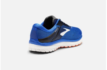 Image of Brooks Adrenaline GTS 18 Mens Road Running Shoes, Blue/Black/Orange, 7 US, Medium, 1102711D420.070