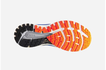 Image of Brooks Adrenaline GTS 18 Mens Road Running Shoes, Blue/Black/Orange, 7 US, Medium, 1102711D420.070