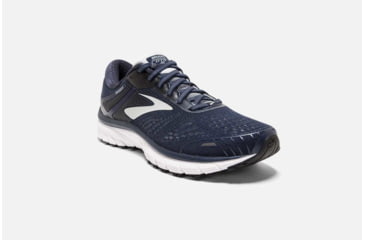 Image of Brooks Adrenaline GTS 18 Mens Road Running Shoes, Navy/Grey/Black, 8 US, Medium, 1102711D438.080