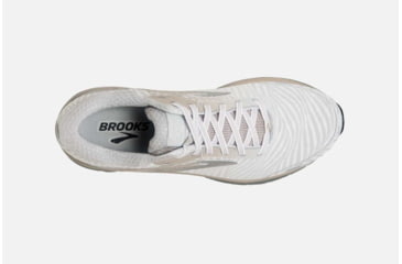 Image of Brooks Adrenaline GTS 18 Mens Road Running Shoes, White/Grey/Tan, 7 US, Medium, 1102711D191.070