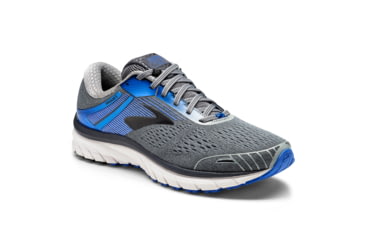 Image of Brooks Adrenaline GTS 18 Road Running Shoes - Normal- Mens, Grey/Blue/Black, 11 US, 1102711D015.110