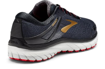 Image of Brooks Adrenaline GTS 18 Road Running Shoes - Normal - Mens, Black/Gold/Red, 9 US, 1102711D068.090